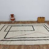 Handmade wool Berber rug 260 X 150 CM