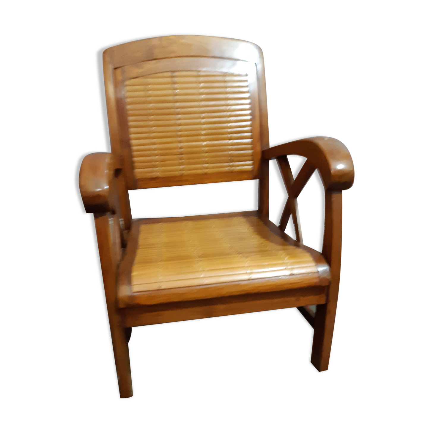 Colonial style armchair