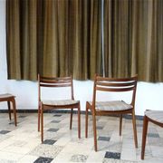 Set of 4 Scandinavian Modern teak dining chairs, Denmark 1960s