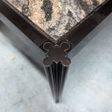 Pink granite desk table by George Ciancimino