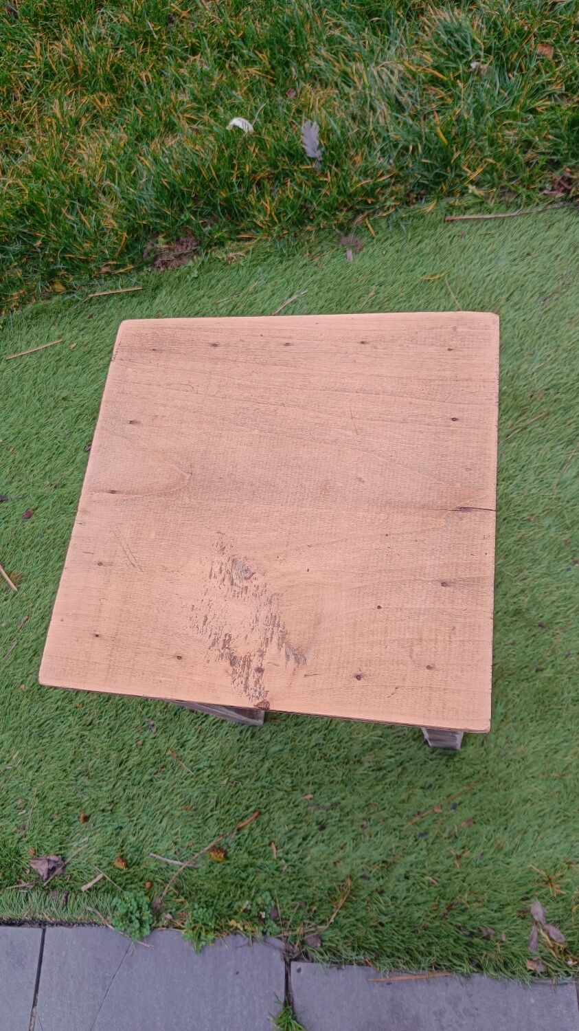 Patinated farmhouse stool