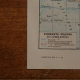 Original lithograph on currents (atmospheric and marine)