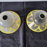 Pair of art deco day shades