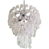 Lustre transparent en verre de murano « ricci »
