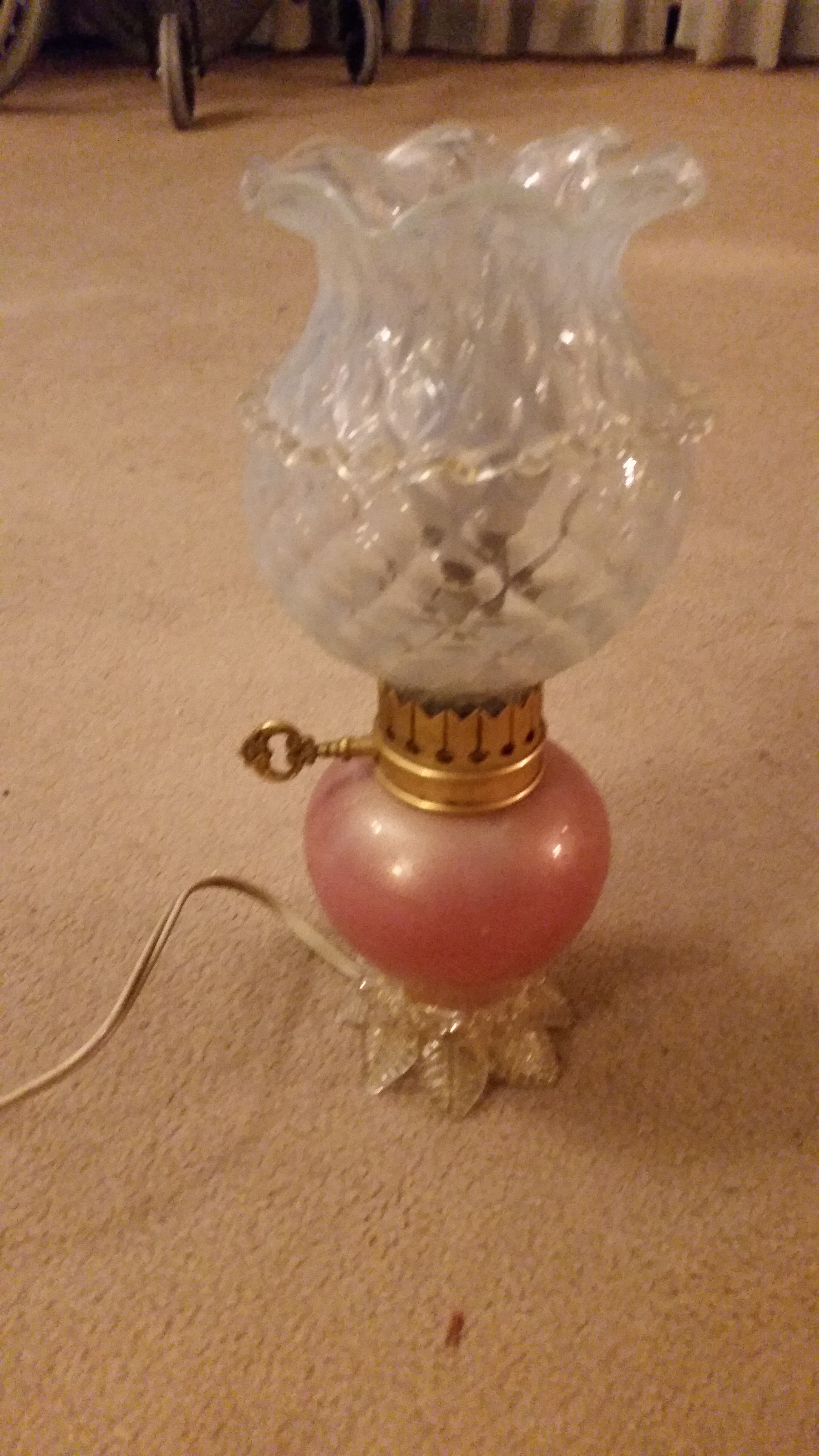 Murano crystal bedside lamp