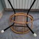 Fauteuil enfant en rotin et base métal