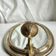 Grand porte-bougie mural vintage en miroir