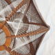 Suspension vintage wood and son braids