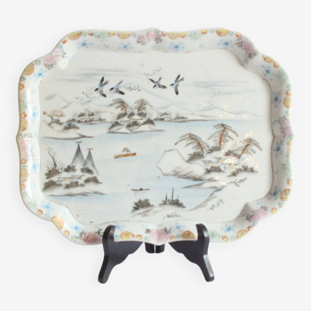 Japanese Porcelain Serving Tray | Mount Fujiyama