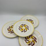 Lot de 4 assiettes Digoin