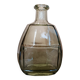 Antique smoked glass bottle, Art Deco style