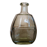 Antique smoked glass bottle, Art Deco style