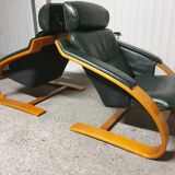Paire fauteuils lounge Nelo Sweden Mid-Century