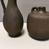 Céramiques du danois dagnæs ceramics des années 1970. avec rainures.