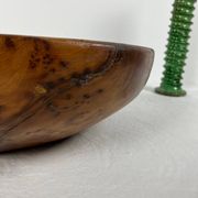 Grand plat en racine de thuya, Maroc, années 80, Ø70 cm