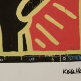 Keith Haring. Numbered colour silkscreen. 1990s.