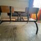 Pupitres doubles pieds metalliques