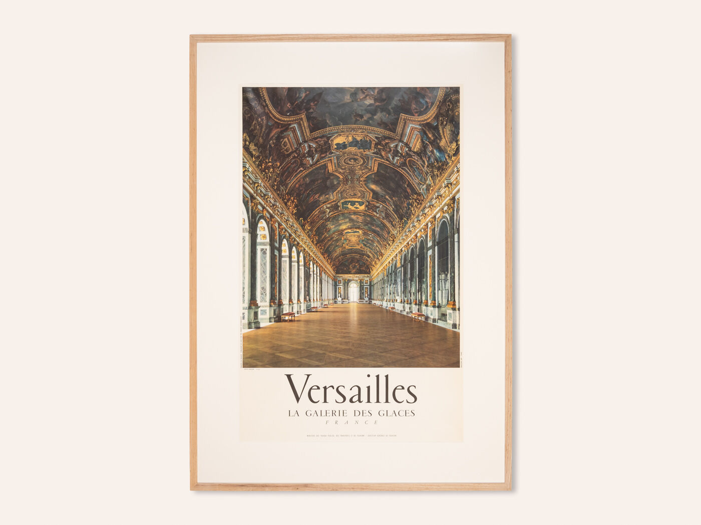 Versaille - La Galerie des Glaces, Travel Poster, 87 x 123 cm