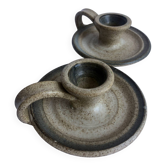 Bougeoirs en grès artisanales