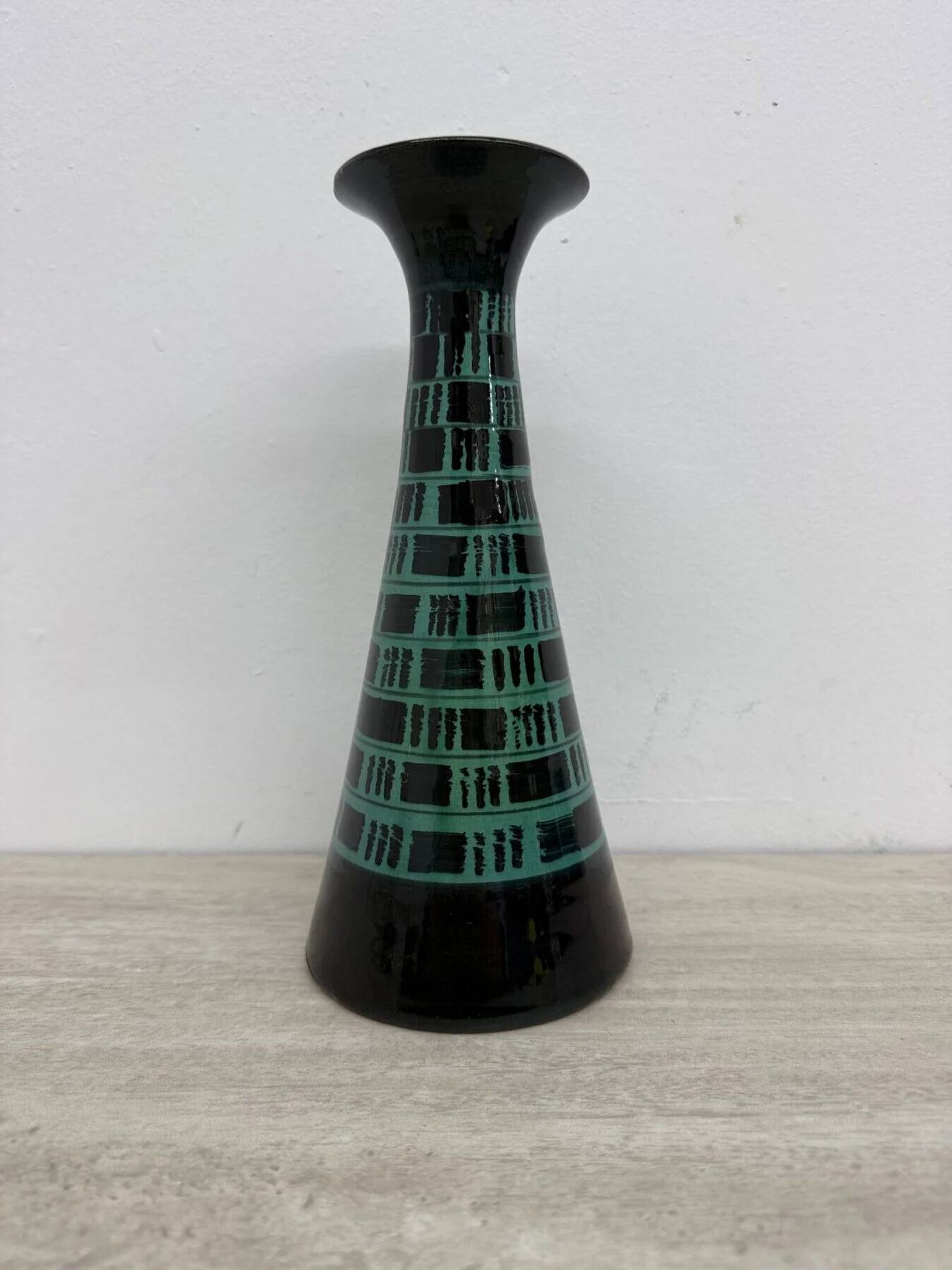 Italian ceramic vase from Bitossi, 1970s