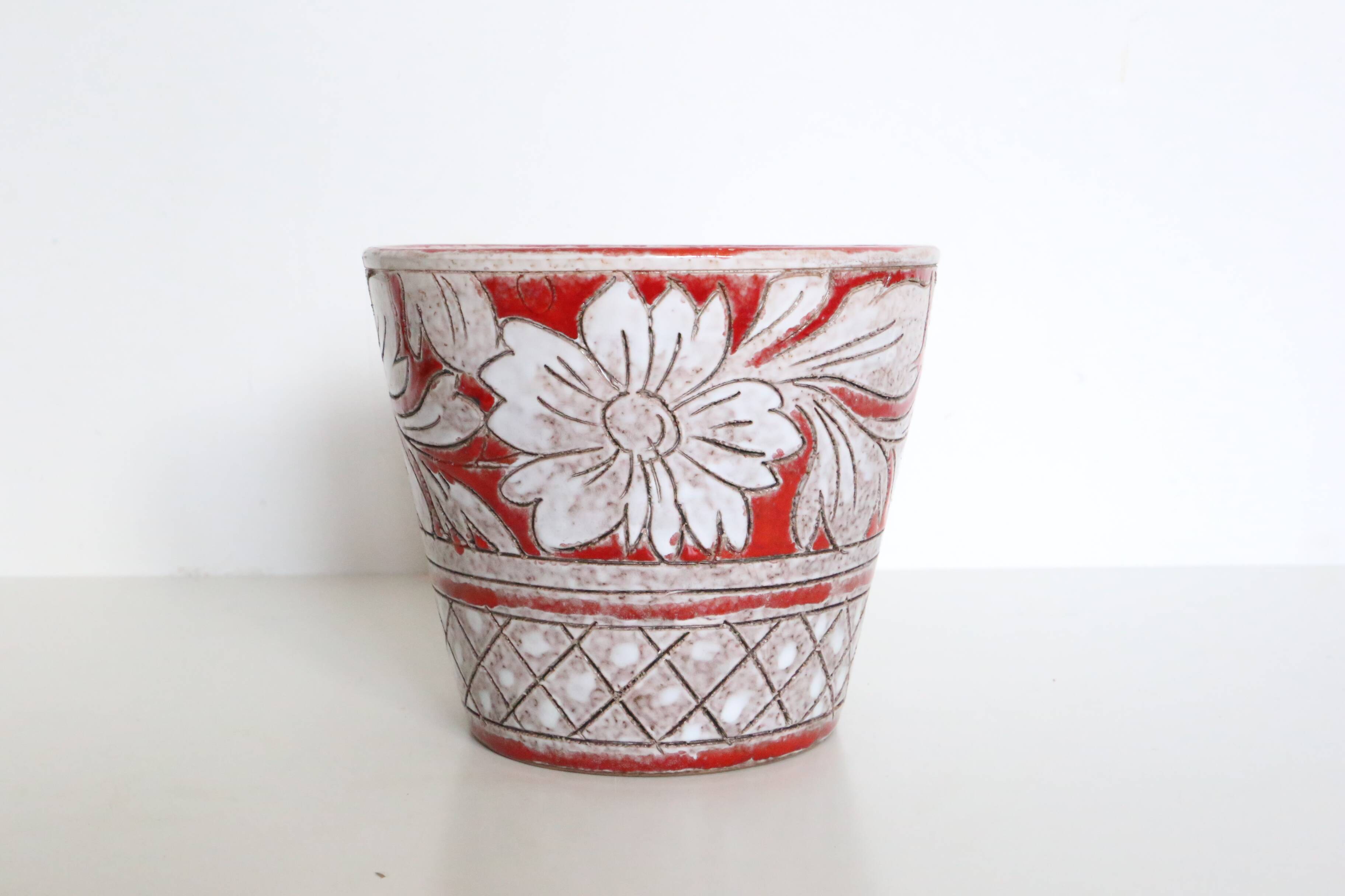 Italian ceramic planter by Fratelli Fanciullacci, circa 1950/60