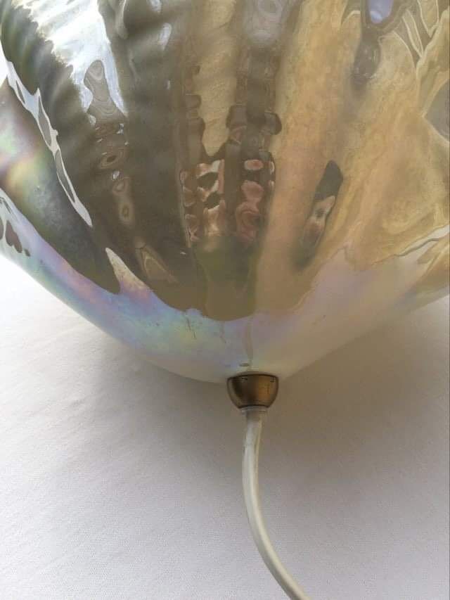 Lampe vintage "coquillage"