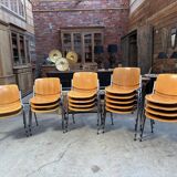 Suite of 18 DSC106 chairs by Giancarlo PIRETTI for Castelli