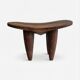 Grand senoufo stool — royal l26 in solid wood n1 - scu piece