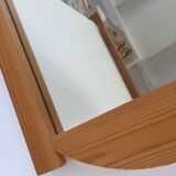Large mirror 70s/80s solid wood