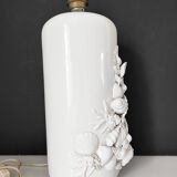 Shell lamp base, Italian ceramic