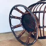 Rotating rattan chair