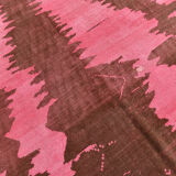 7x10 oversize pink hemp rug, 218x295cm