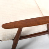 GE-270 Teak Easychair by Hans J. Wegner for Getama