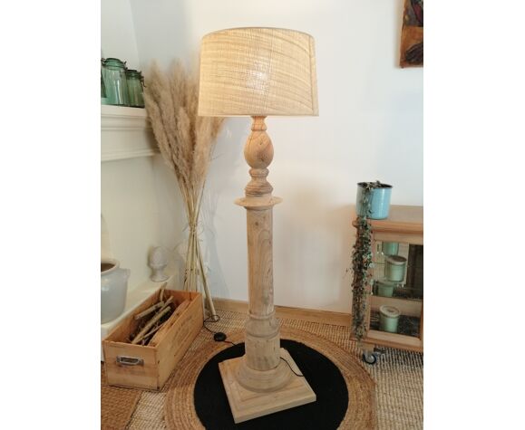 Vintage Wooden Floor Lamp Revisited Selency Vintage Wooden Floor Lamp Revisited, Old Antique Wooden Floor Lamps