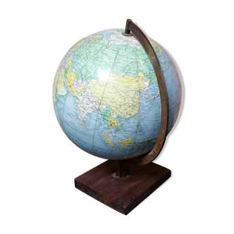 Vintage globe world map