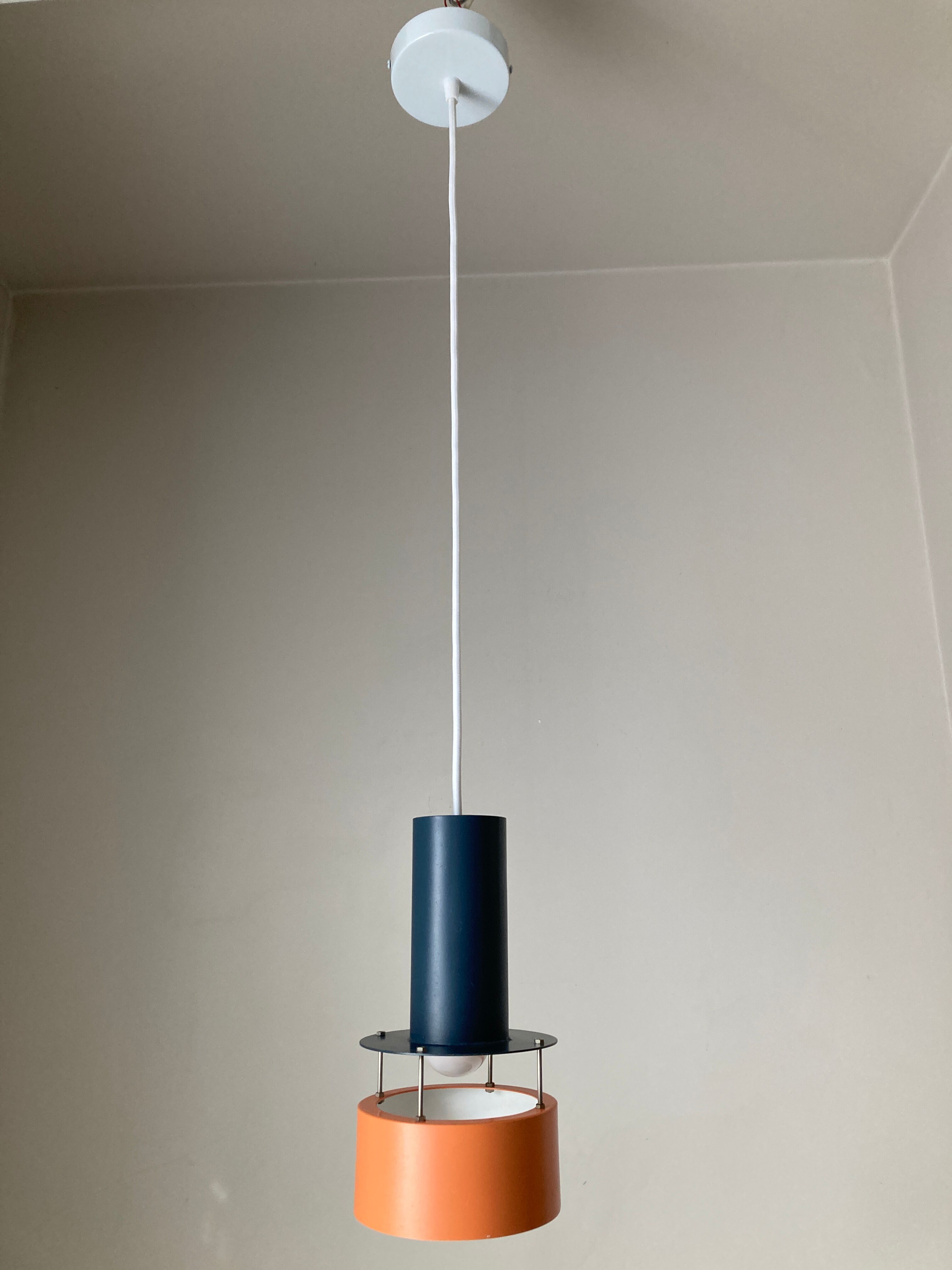 Scandinavian horn belysning pendant lamp. 1960