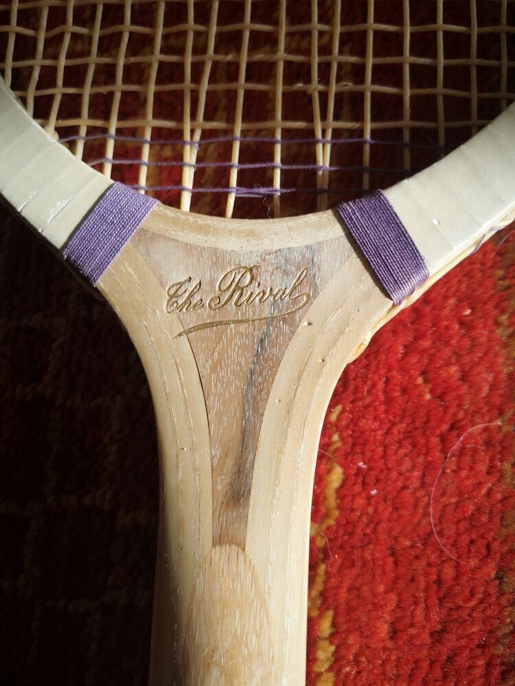 Wooden tennis racket - Brand The Rival - Middle 20th century