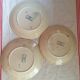 Trio iron earth dessert plates