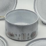 Vintage Niderviller Graminées earthenware plate/salad bowl service