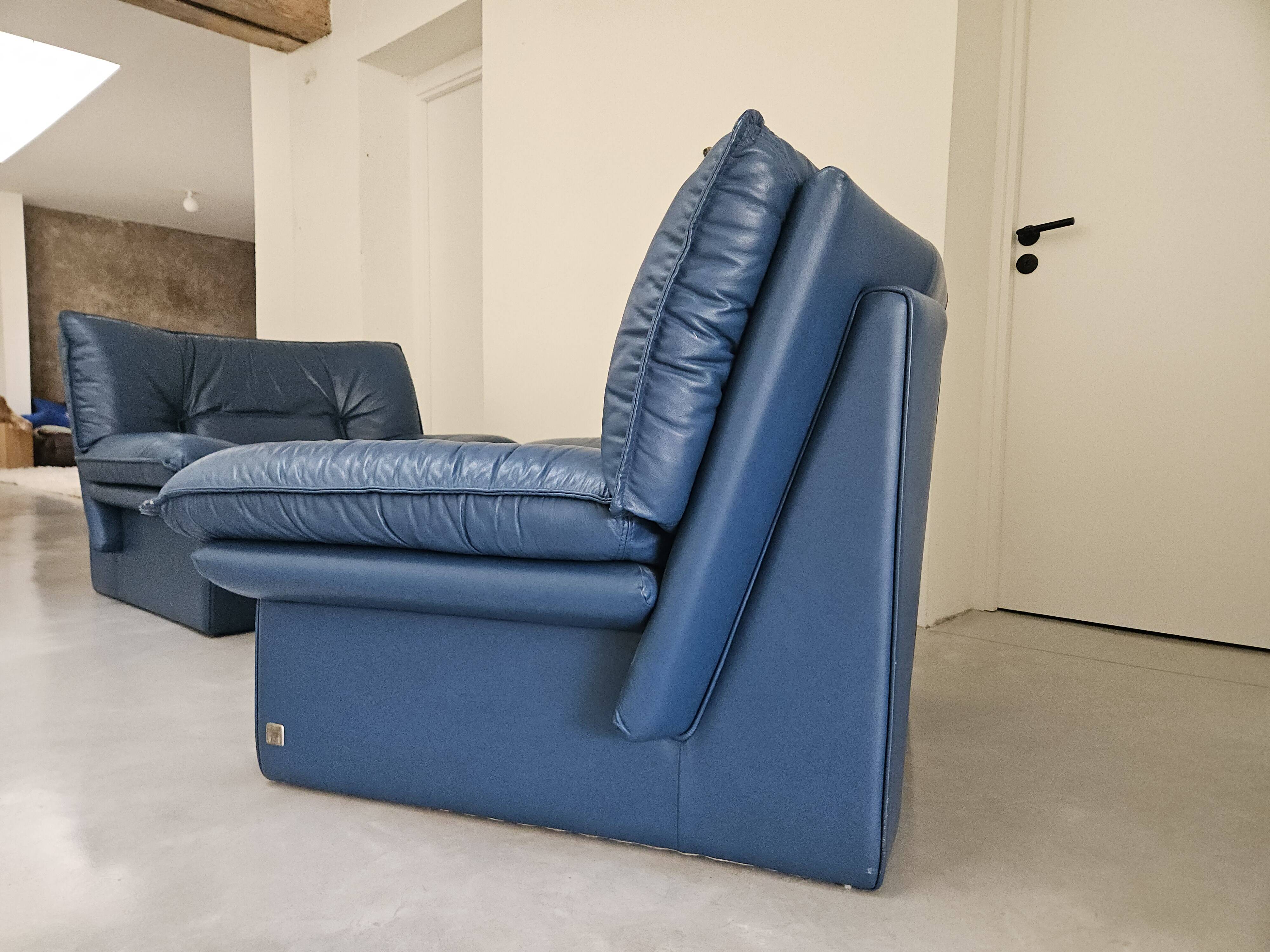 Paire de fauteuils, Nicoletti Salotti, 1980, Italie