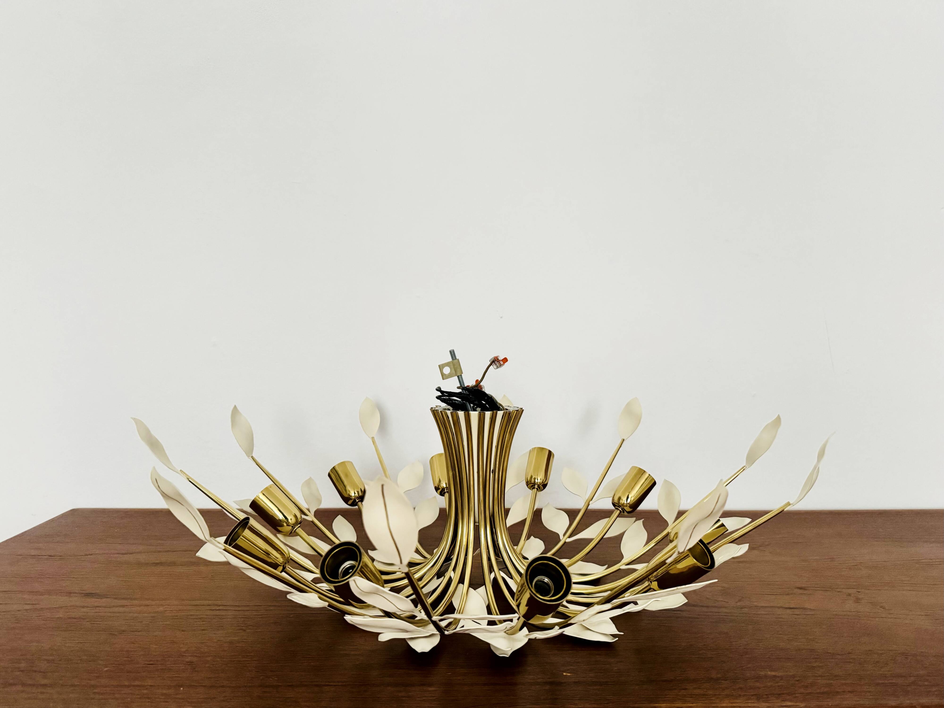 Flush Chandelier by Vereinigte Werkstätten Munich