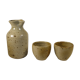 Decanter and sandstone cups 70s