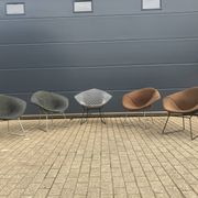 5x Knoll Bertoia Diamond chair upholstered