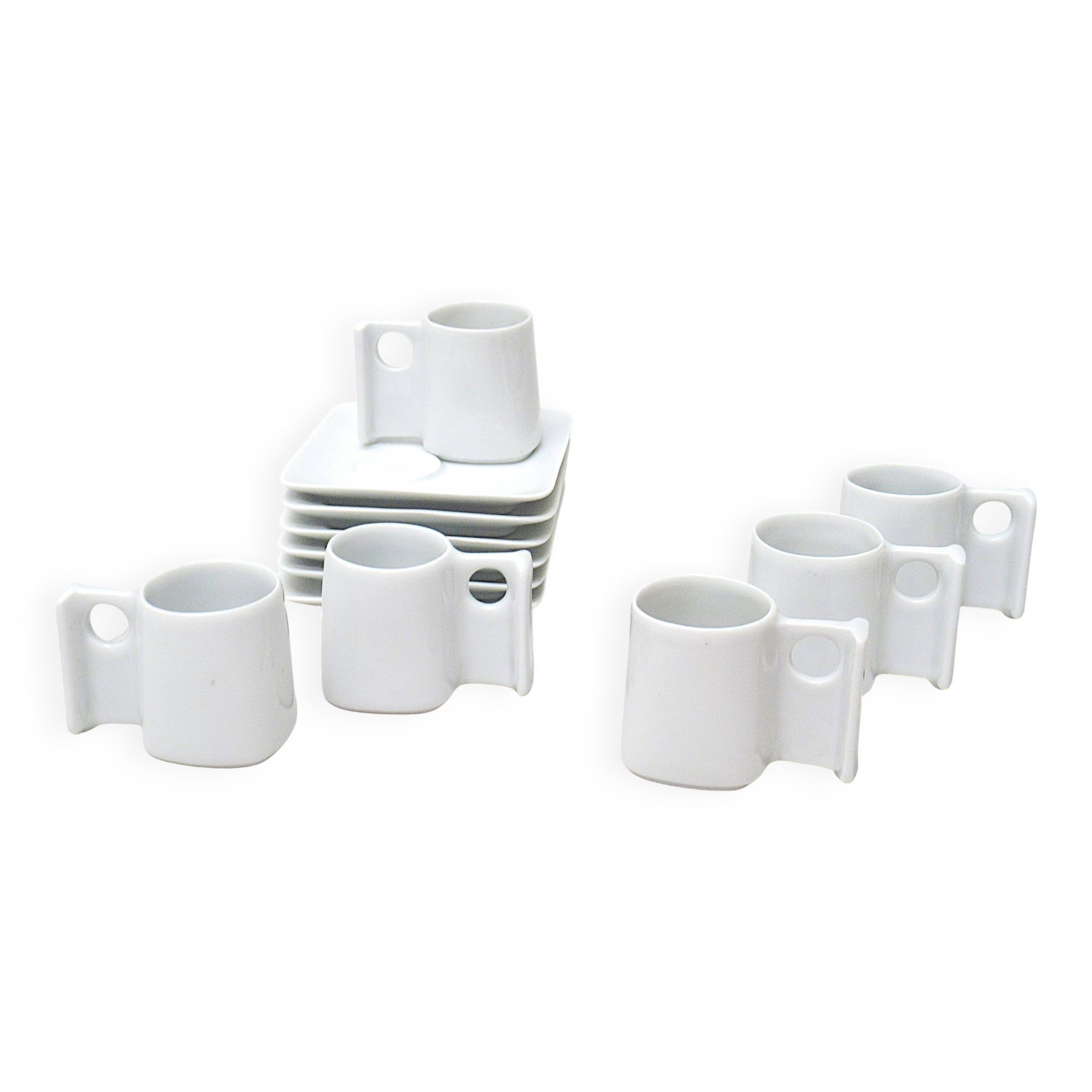 René Bertoux Virebent porcelain coffee service 1970