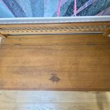 Vintage Trunk Bench with Backrest