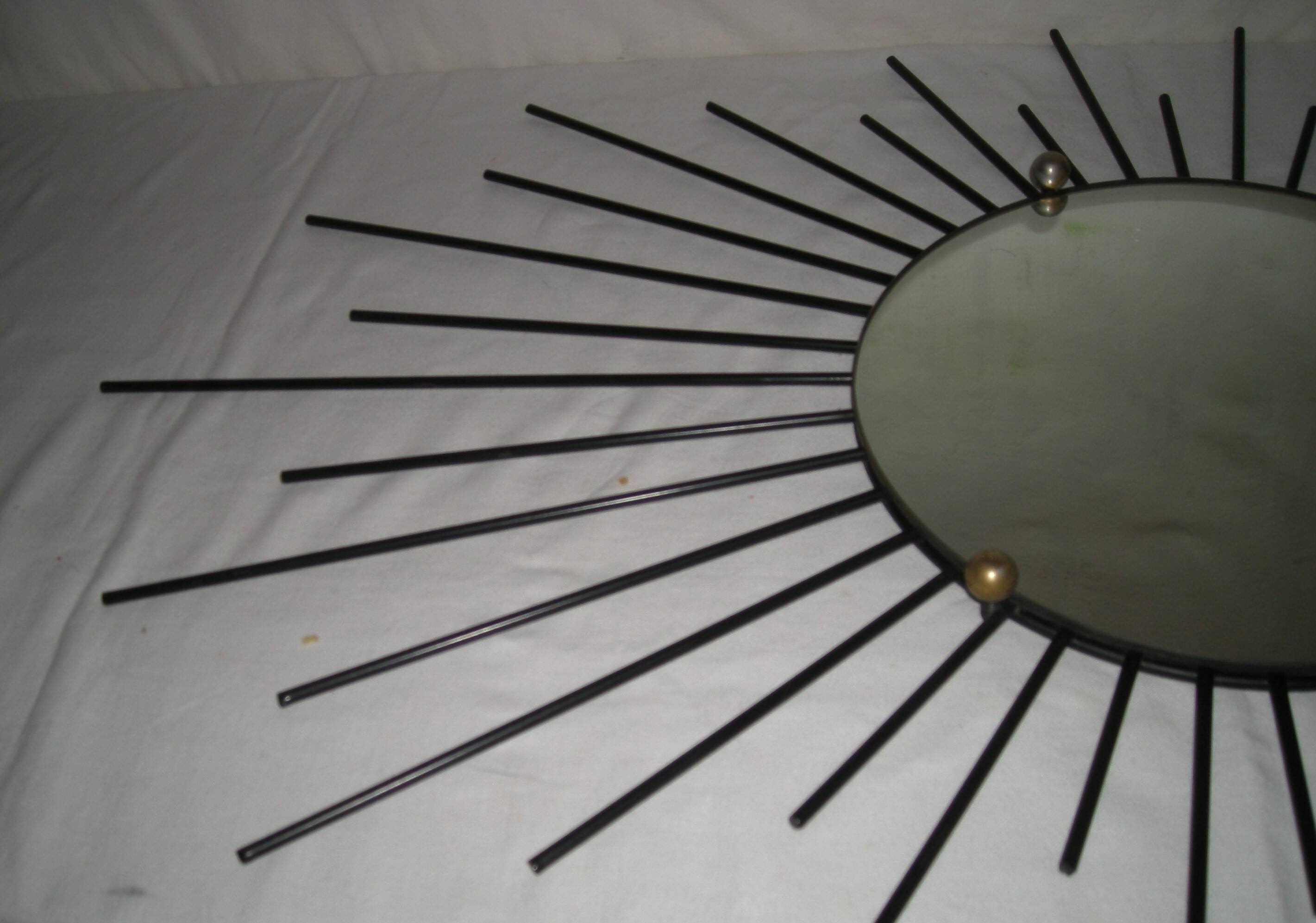 Off-centre sun mirror from the 1950s