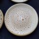 6 Niderviller earthenware dessert plates Fauve model