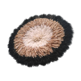 Juju hat blanc contour beige puis noir de 80 cm