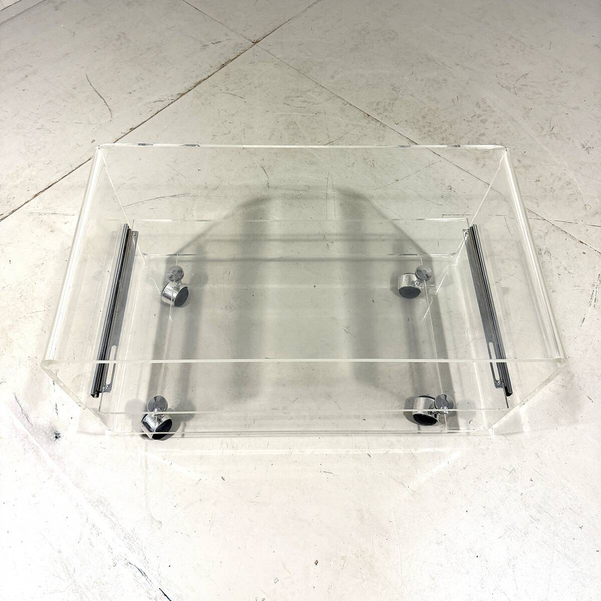 Plexiglass audio rack trolley 1960-70’s