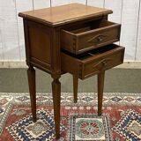 Chevet en merisier des années 1950 de style Louis XVI